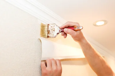 Pose de papier peint à Cussy — revêtements muraux et toiles de verre